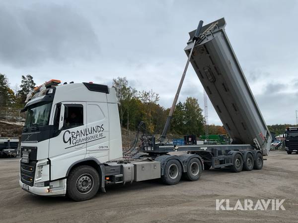 Dragbil med schakttrailer Volvo FH 540 Euro 6