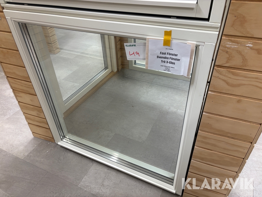 Fast fönster Svenska Fönster Trä 3-glas