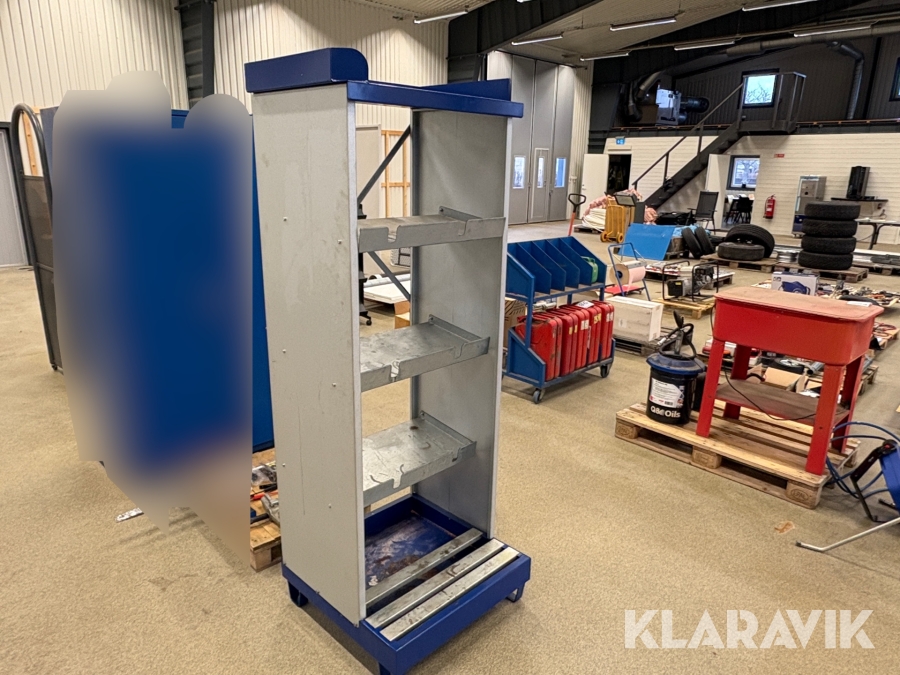 Olje/vätskeskåp med uppsamling