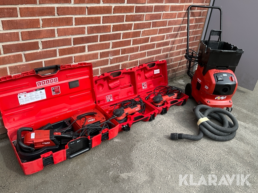 Betongslip, dammsugare Hilti DGH 130, DG 150, VC 20UL 4st