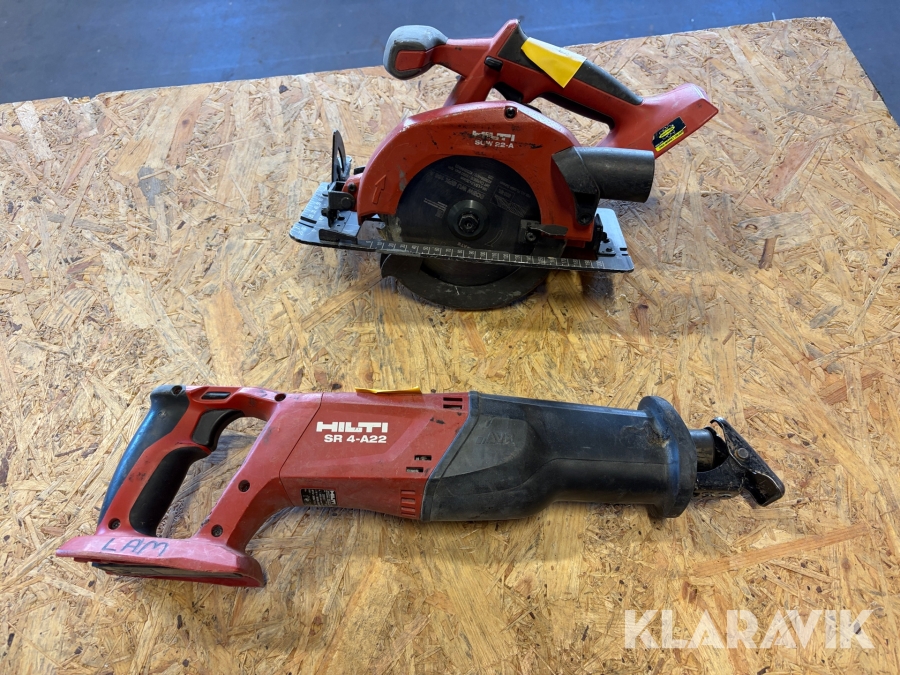 Cirkelsåg 1 st, Tigersåg 1 st Hilti SCW-22A / SR4-A22