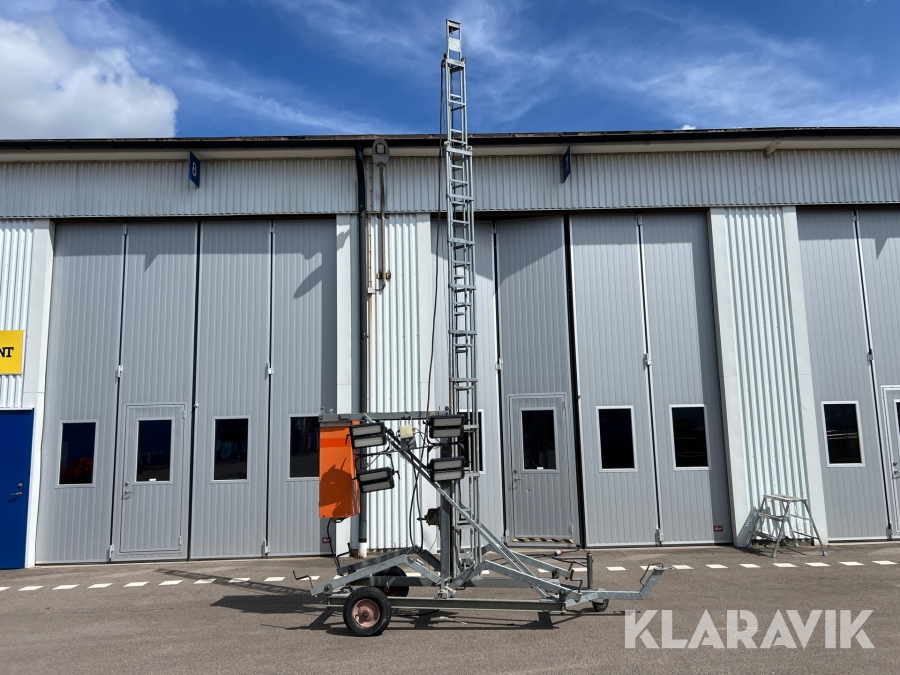 Belysningsmast teleskop 12m FeRex Conlight 12 led