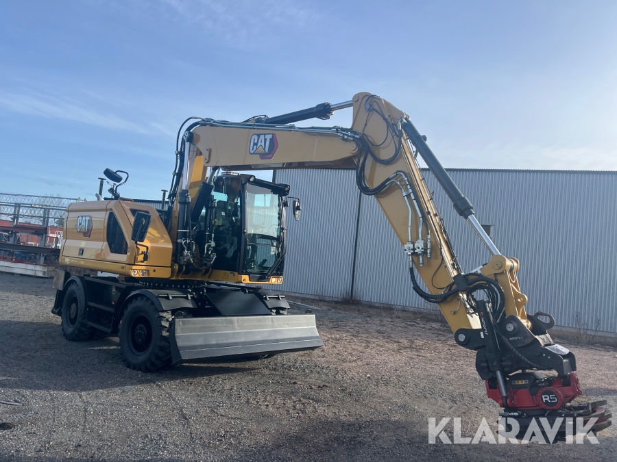 Hjulgrävare CAT M316 Next Generation med tippvagn och redskap & Makin 3-D