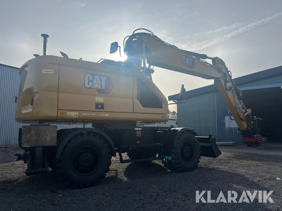 Hjulgrävare CAT M316 Next Generation med tippvagn och redskap & Makin 3-D