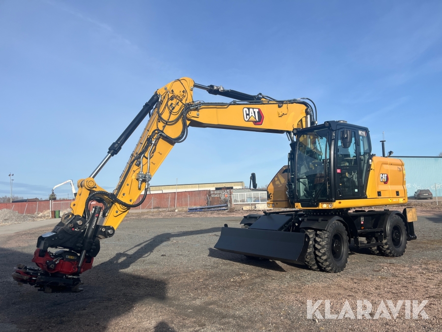 Hjulgrävare CAT M316 Next Generation med tippvagn och redskap & Makin 3-D