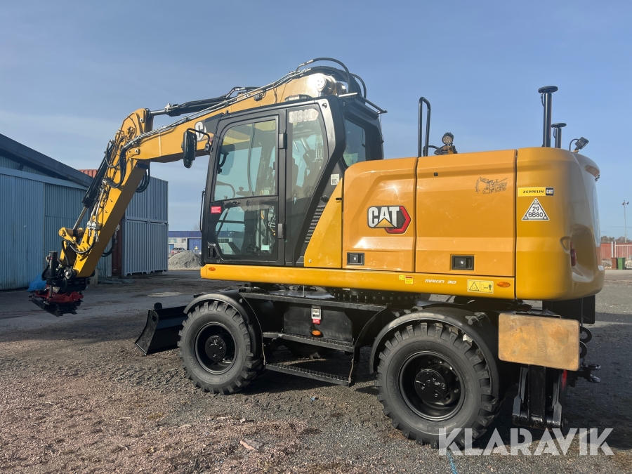 Hjulgrävare CAT M316 Next Generation med tippvagn och redskap & Makin 3-D