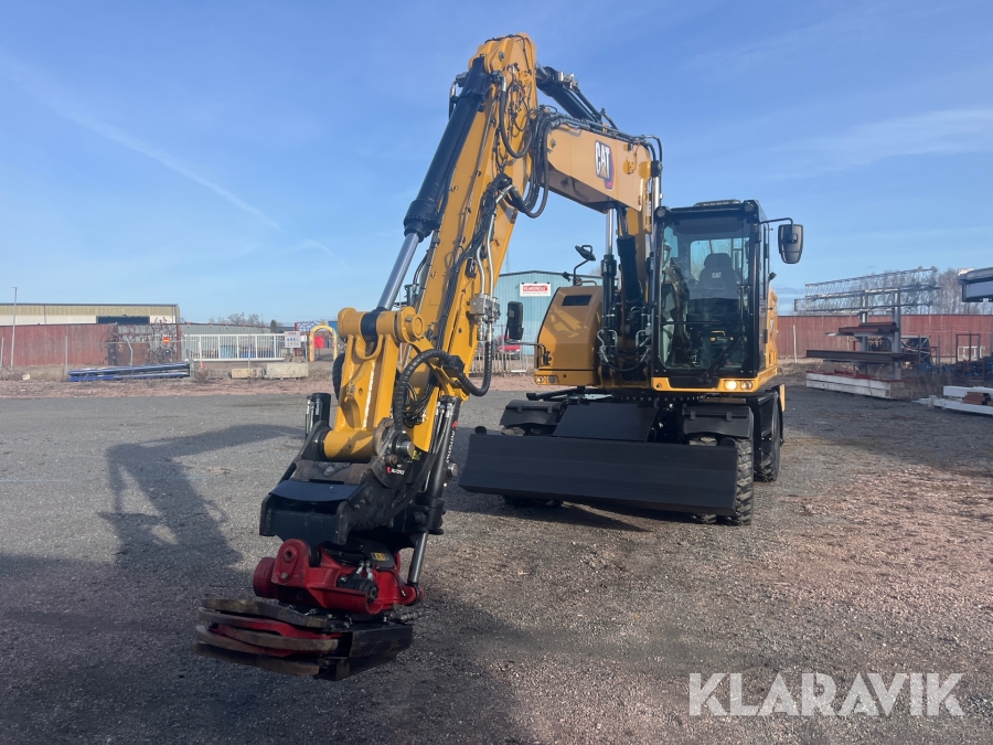 Hjulgrävare CAT M316 Next Generation med tippvagn och redskap & Makin 3-D