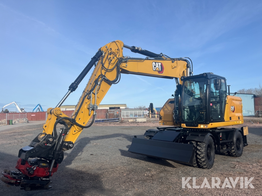 Hjulgrävare CAT M316 Next Generation med tippvagn och redskap & Makin 3-D