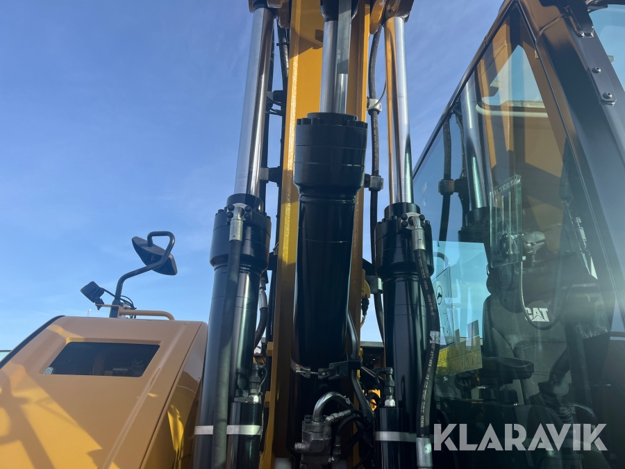 Hjulgrävare CAT M316 Next Generation med tippvagn och redskap & Makin 3-D