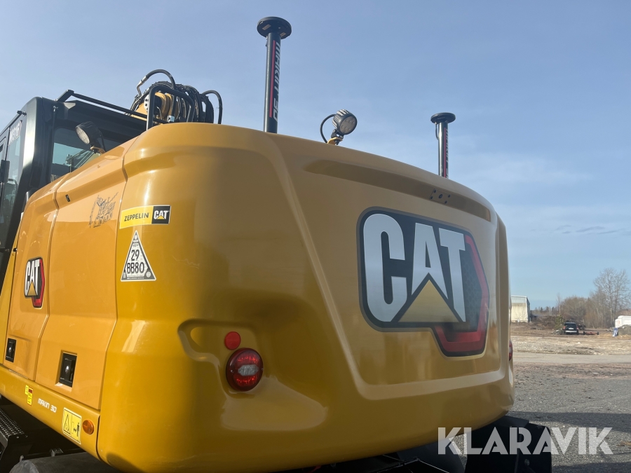 Hjulgrävare CAT M316 Next Generation med tippvagn och redskap & Makin 3-D