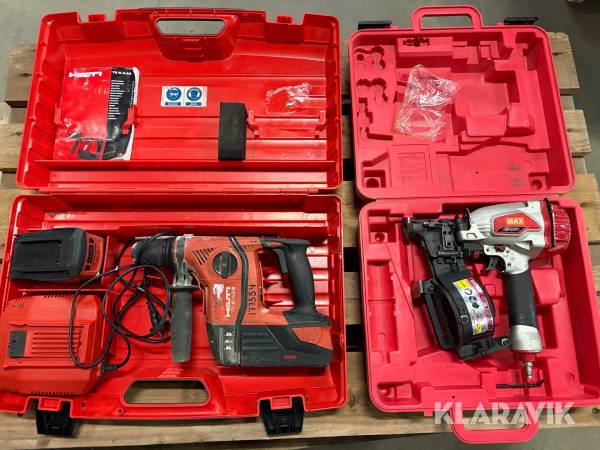 Borrhammare 1 st, Spikverktyg 1 st Hilti / Max TE 6A36 AVR / CN 445R2