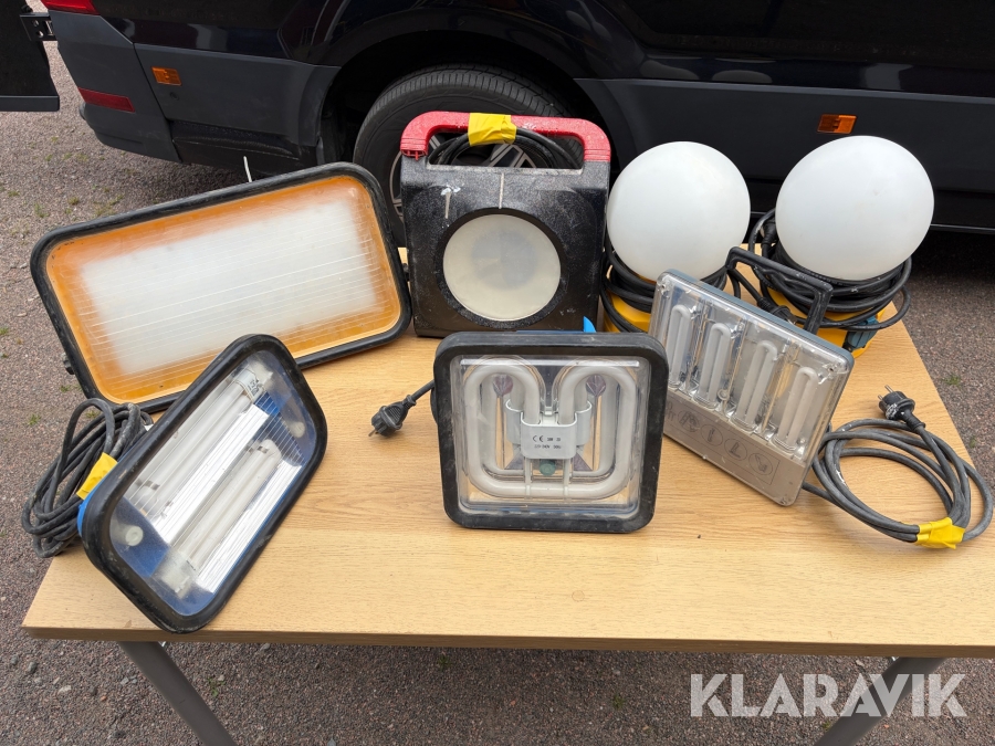 Byggbelysning A-Collection/Bårebo/Malmbergs/Prolight/Home Resource Industrial 7 st