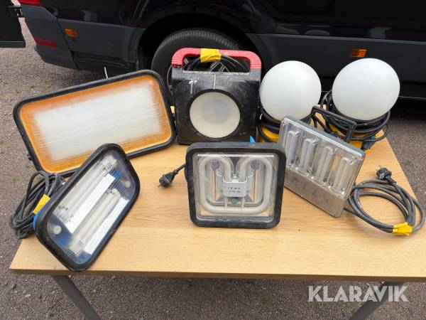 Byggbelysning A-Collection/Bårebo/Malmbergs/Prolight/Home Resource Industrial 7 st