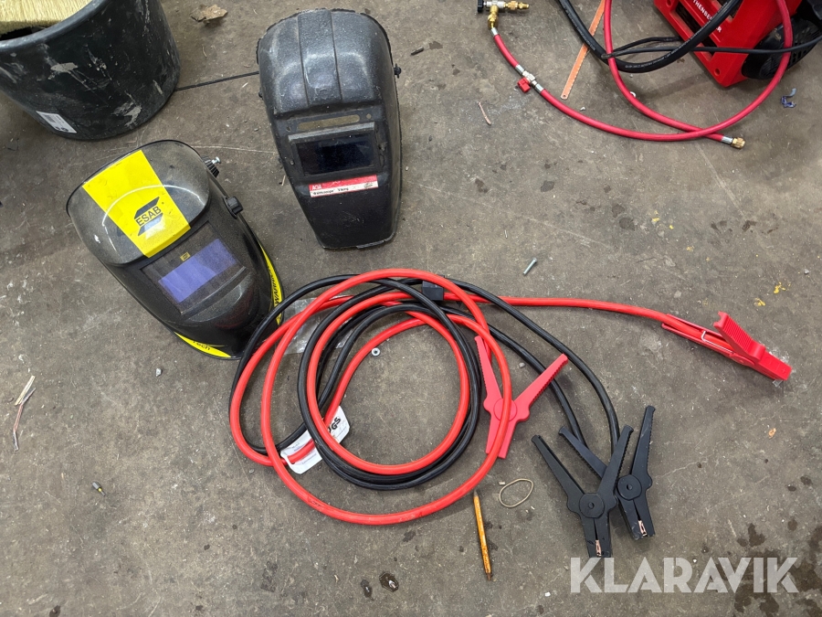 Svetshjälmar & startkablar