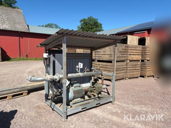 Bevattningspump NEL 30kW med frekvensstyrning och sugledningar