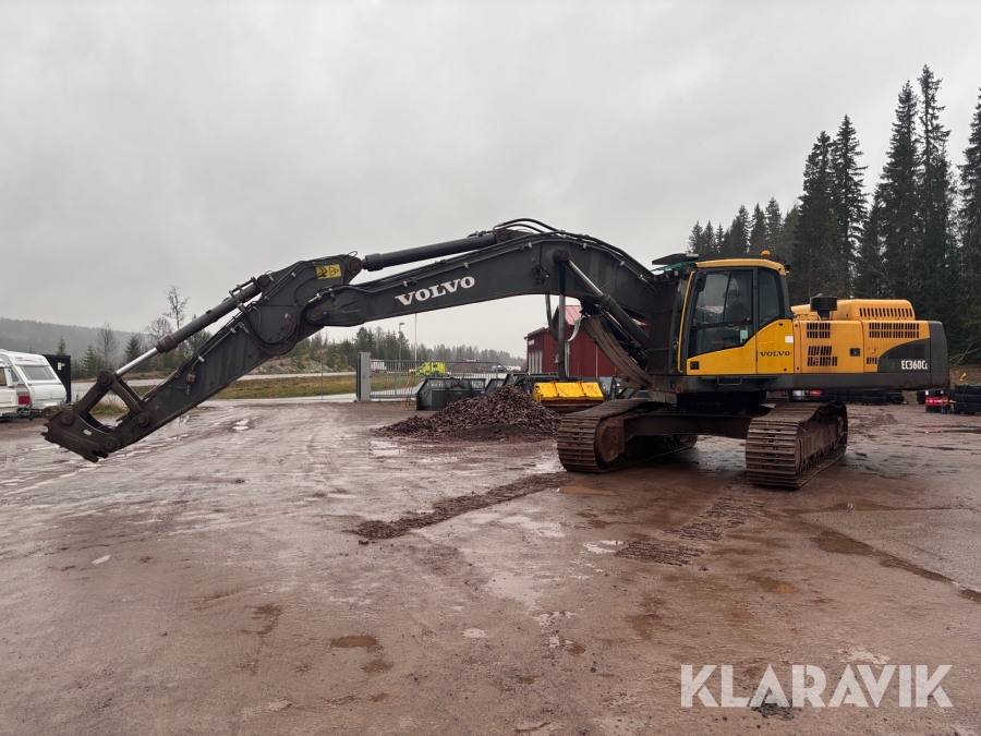 Grävmaskin Volvo EC360CL med skopa