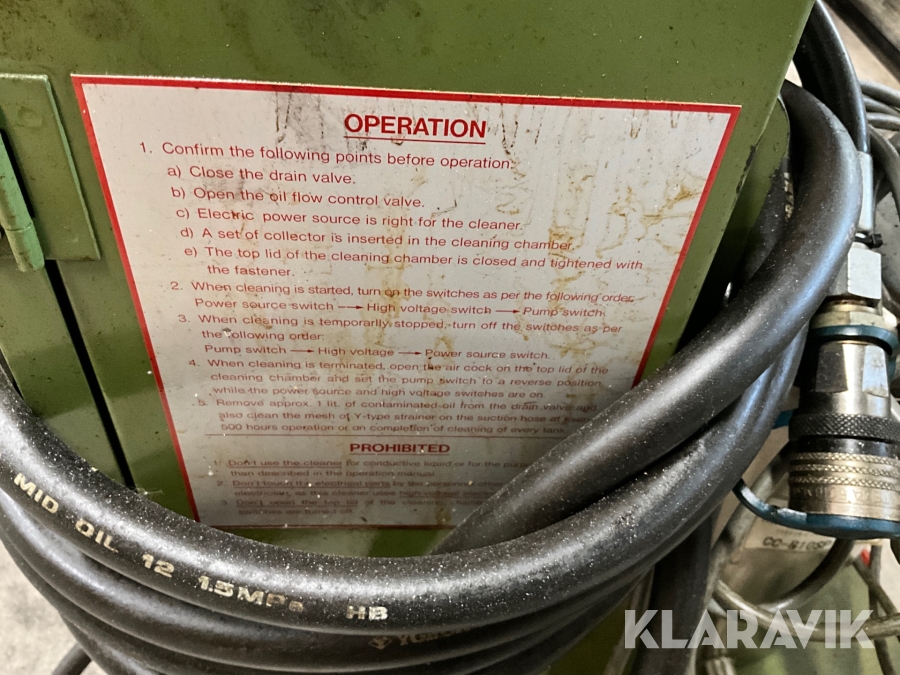 Oljerenare Kleentek ELC-R10SP, Vindeln, Klaravik auktioner