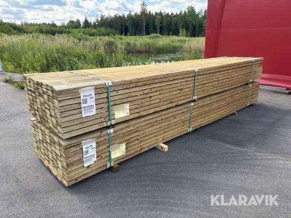 Virkespaket 25x125 sågat NTR AB 1536 löpmeter