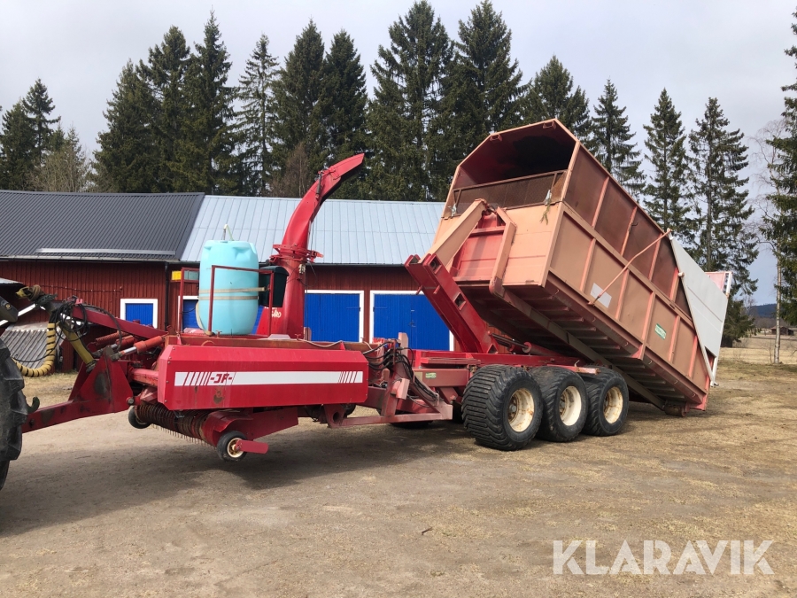 Lastväxlarvagn med Hackvagn Metsjö / JF 900 40kubik