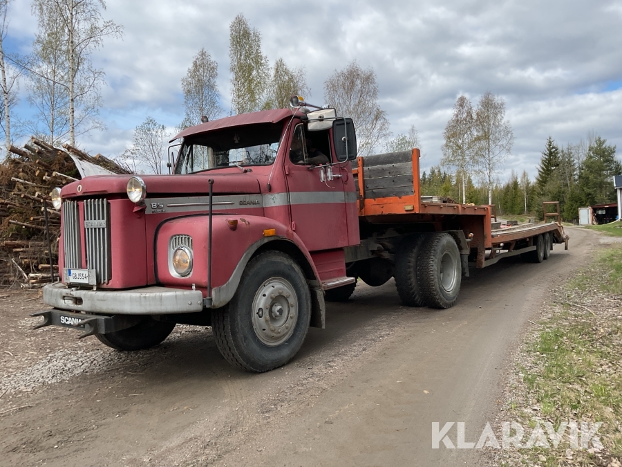 Maskintrailer / A-traktor Scania L 85