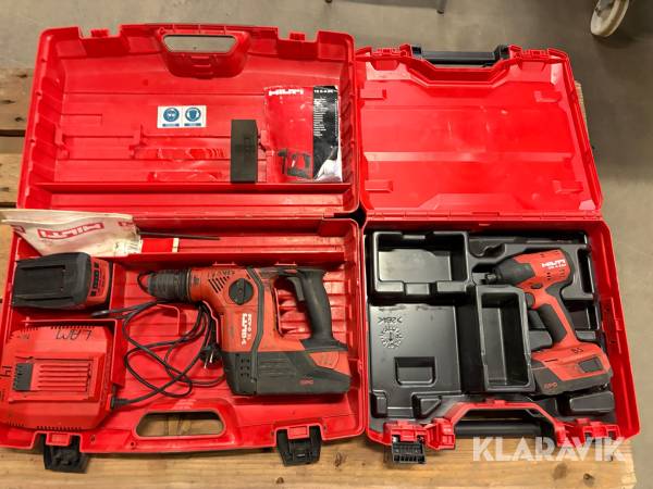 Borrhammare 1 st, Slagskruvdragare 1 st Hilti TE 6A36 AVR / SID 4A22