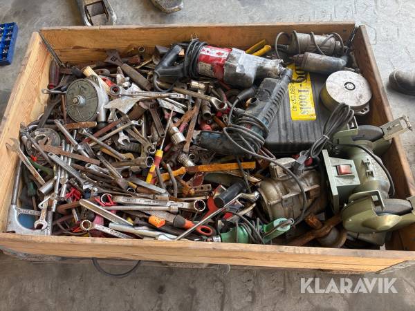 Diverse verktyg och maskiner 1st pall