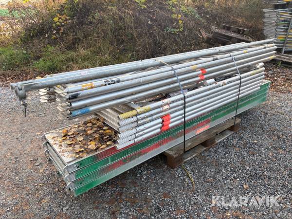 Ramställning Aluminium Layher/Alfix ca 42 m2