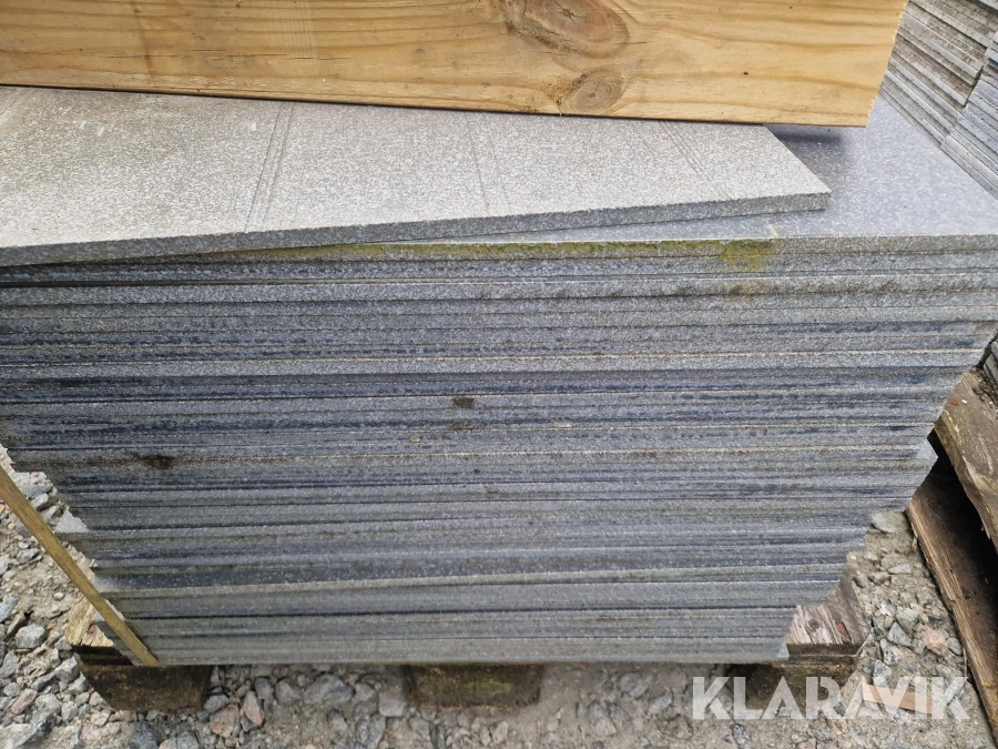 Svart granit mattslipad 28,8 m2