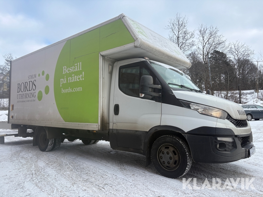 Lastbil Iveco Daily 35C17 flyttskåp, bakgavellyft