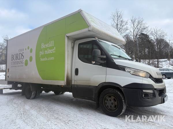 Lastbil Iveco Daily 35C17 flyttskåp, bakgavellyft
