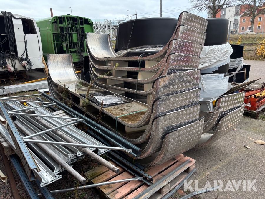 Tridemskärmar aluminium 2st