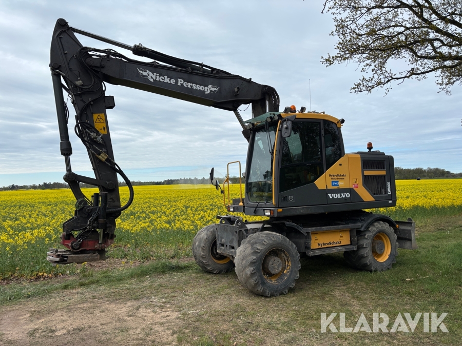 Hjulgrävare Volvo EW160E med redskap