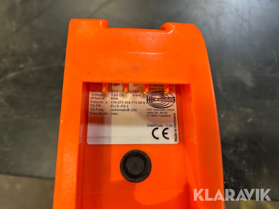 Fjärrkontroll HBC Radiomatic