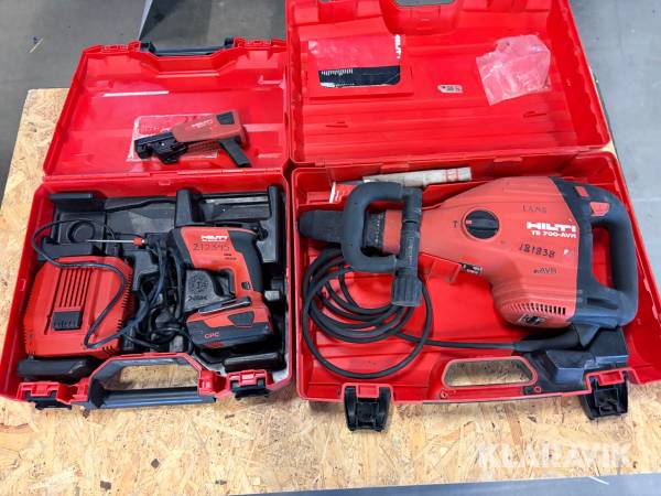 Mejsel och bilningshammare  1 st,   Skruvdragare 1 st, Skruvautomat 1 st Hilti TE 700AVR/ SD 5000-A22/ 	 SMD 57