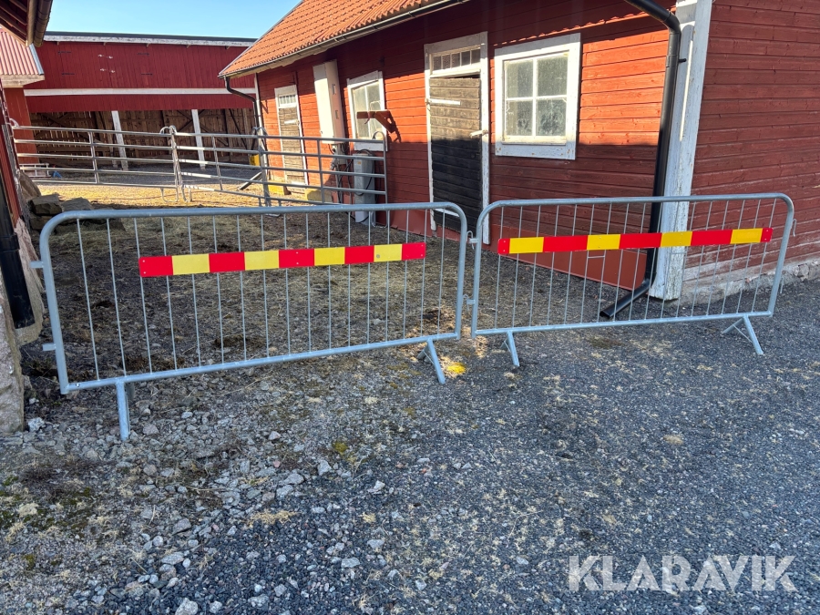 Avspärrningsgrindar 2st 2,3m