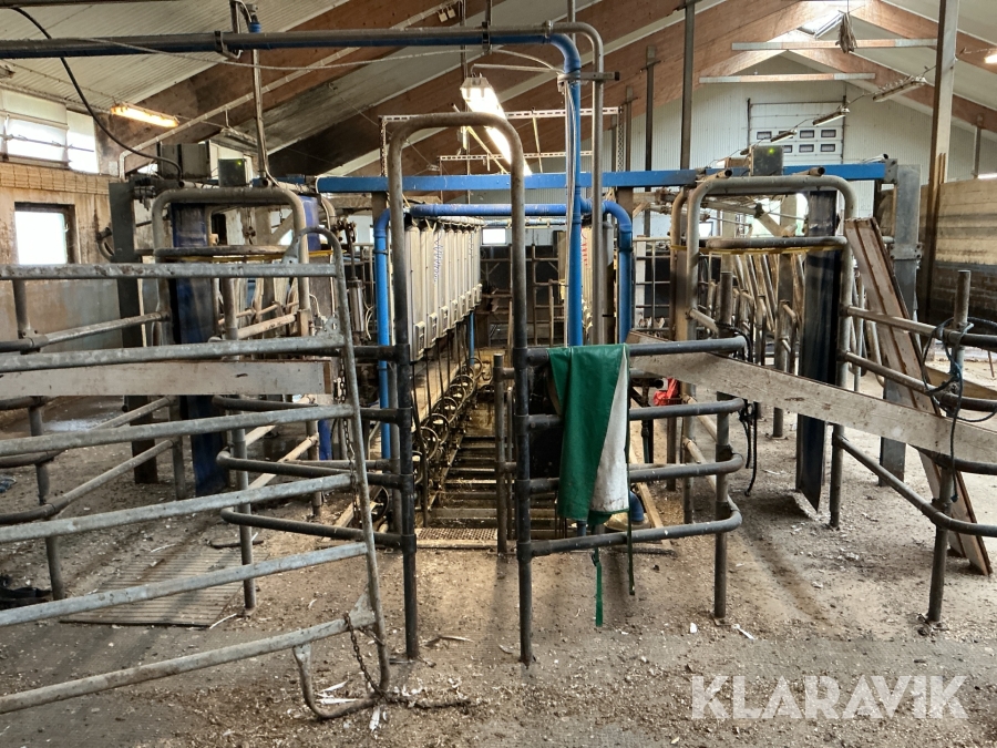 Mjölkgrop DeLavall 2x8 parallellstall