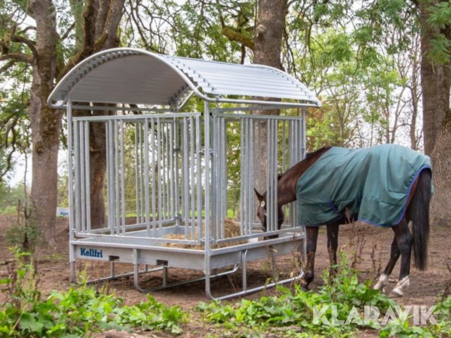 Foderhäck med gallergrind för häst 12 platser Kellfri 34-FHH