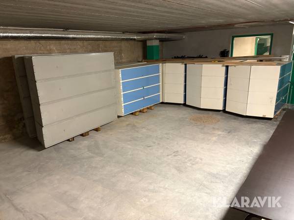 Omklädningsskåp 10st med 4 skåp i varje