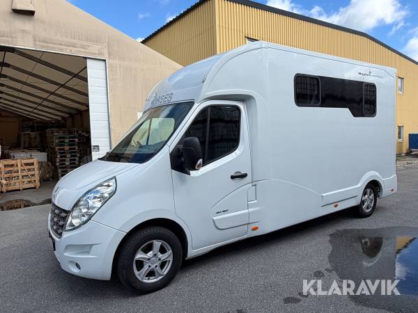 Hästlastbil Renault Master Chassi Cab 3.5 T 2.3 dCi 145 hk med Nuyts påbyggnad/2 st hästplatser