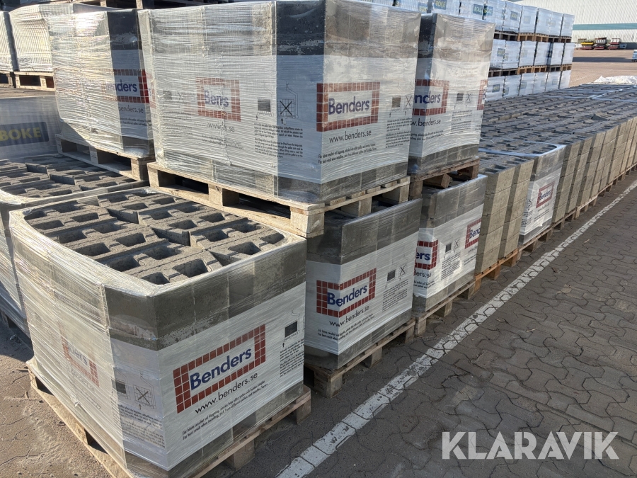 Mursten 24 pall Benders Mega smart 150 rakhuggen 400x200x150