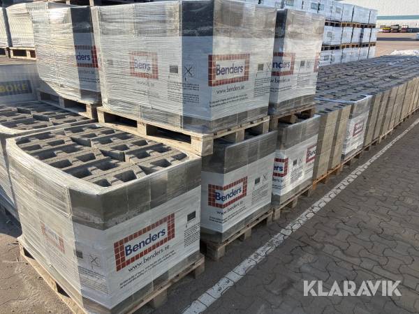 Mursten 24 pall Benders Mega smart 150 rakhuggen 400x200x150
