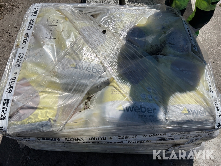 Hydraulisk kalkgrundning Webercal 109 31 st