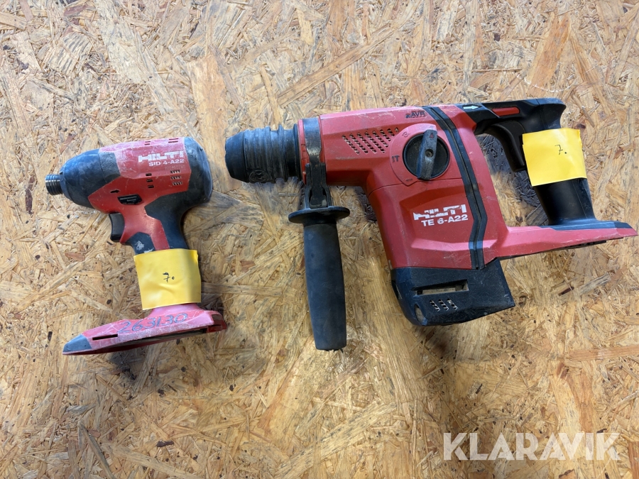 Kombihammare  1 st, Slagskruvdragare  1 st Hilti TE 6A22 04 / SID 4A22