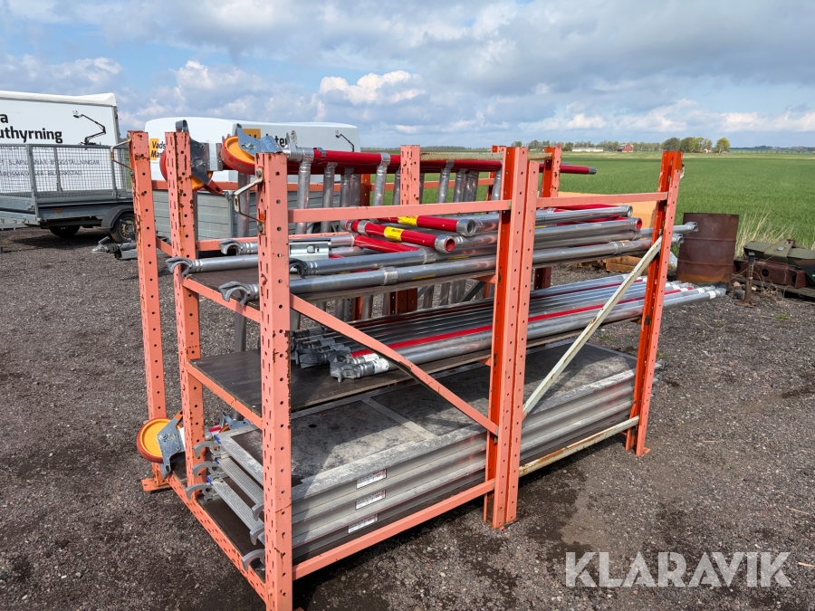 Rullställning aluminium Alufase 6m dubbelbredd