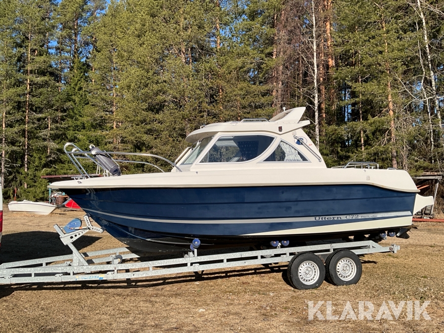 Kabinbåt Uttern C72 Exclusive med båttrailer