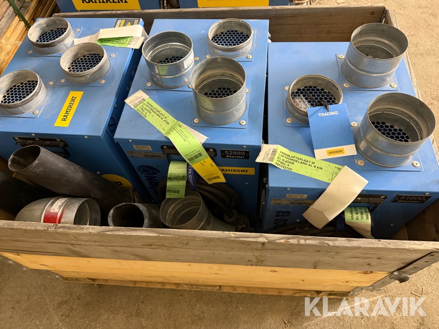 Värmefläktar El-Björn TF9-EL 3st