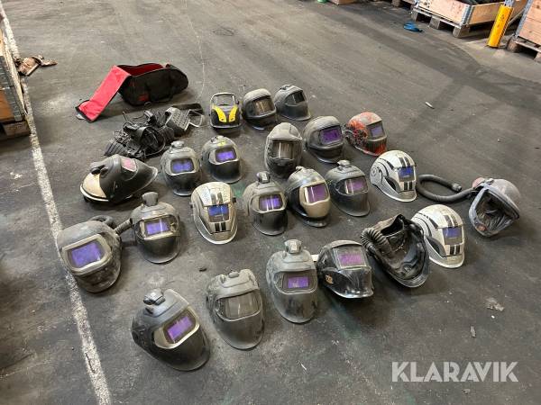 Svetshjälmar & skärmar ca 23 st