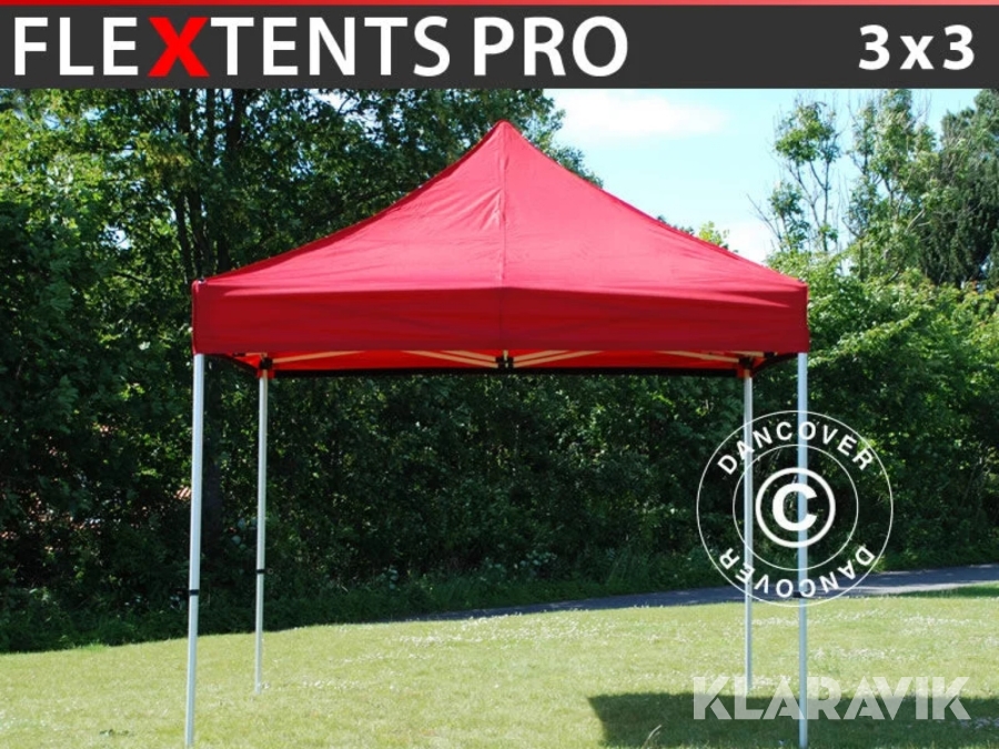 Komplett torgstånd Dancover Basic V2 3x3m steel frame 32mm