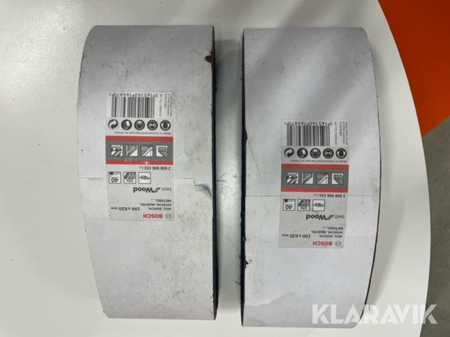 Slippapper Bosch 8st förpackningar