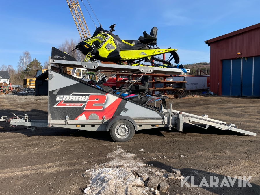 Skotervagn, personbilssläp Elevate trailers / Carry 2